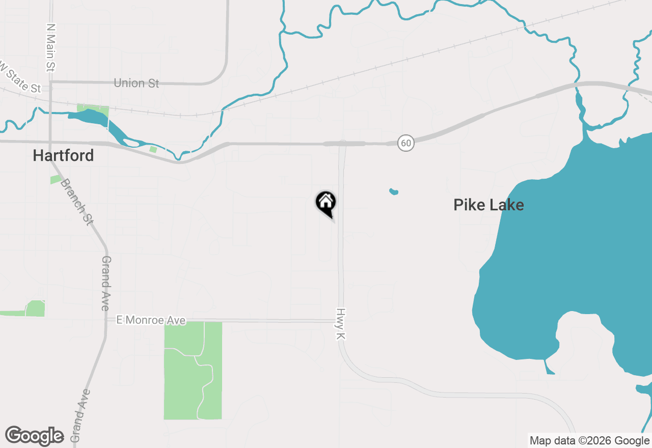 Map of 210 Hartford Sq, Hartford, WI 53027