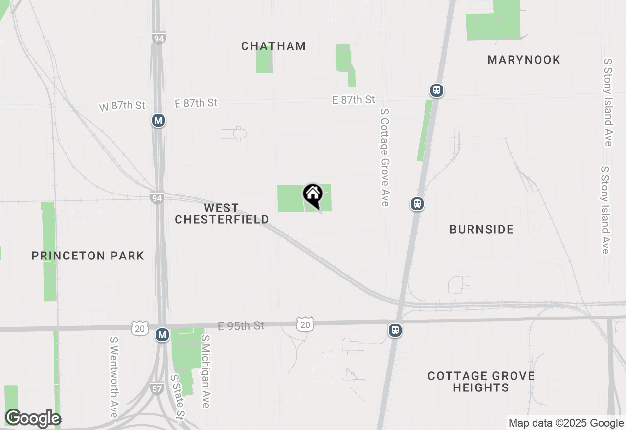 Map of 519 E 91st Street, Chicago, IL 60619