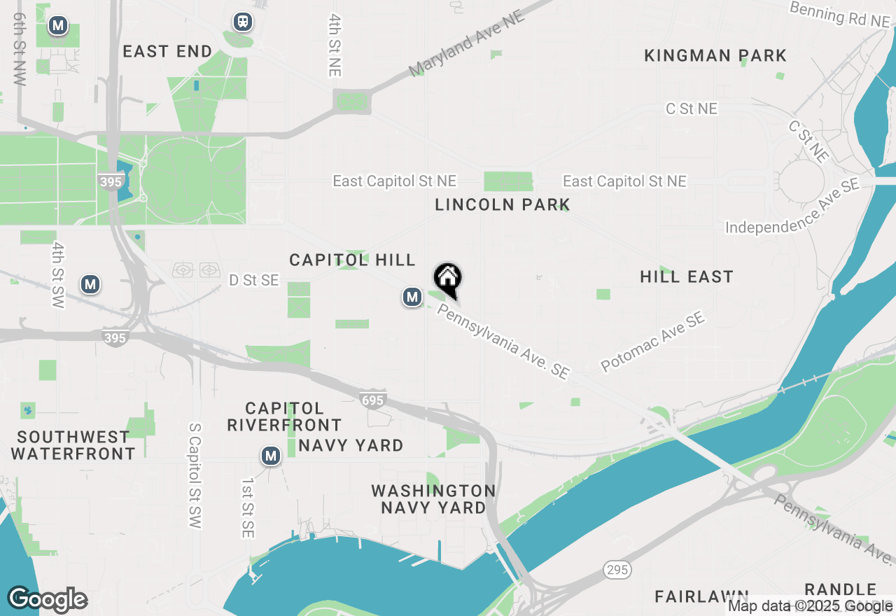 Map of 910 Pennsylvania Avenue Se, Washington, DC 20003