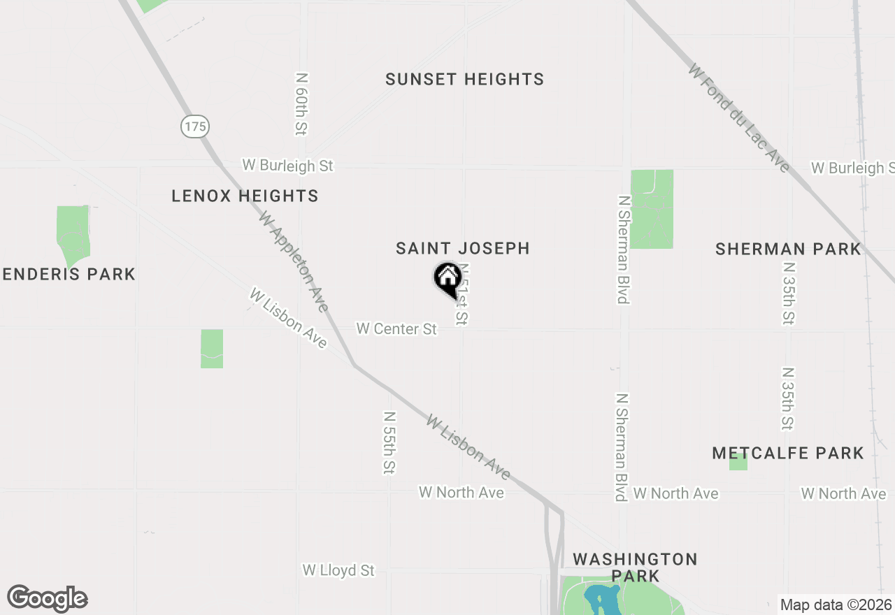 Map of 2744 N 52nd St #2744 A, Milwaukee, WI 53210