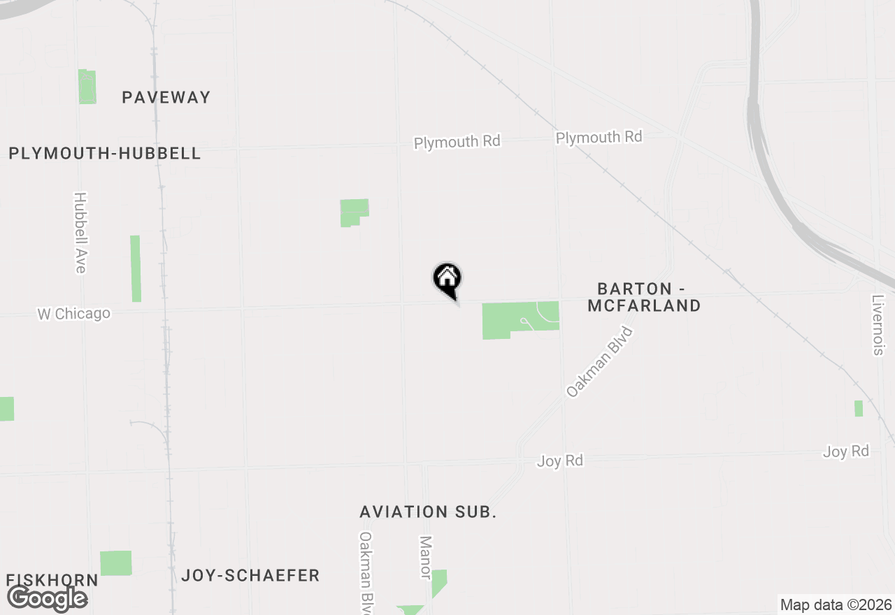 Map of 10539 W Chicago, Detroit, MI 48204