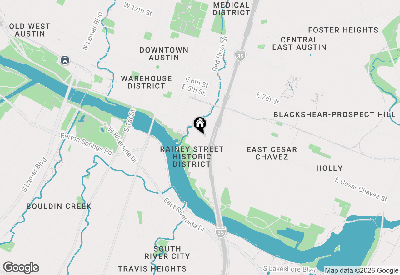 Map of 610 Davis St #2010, Austin, TX 78701