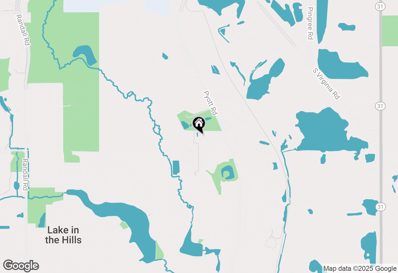 Map of 1343 Cunat Court #2F, Lake In The Hills, IL 60156