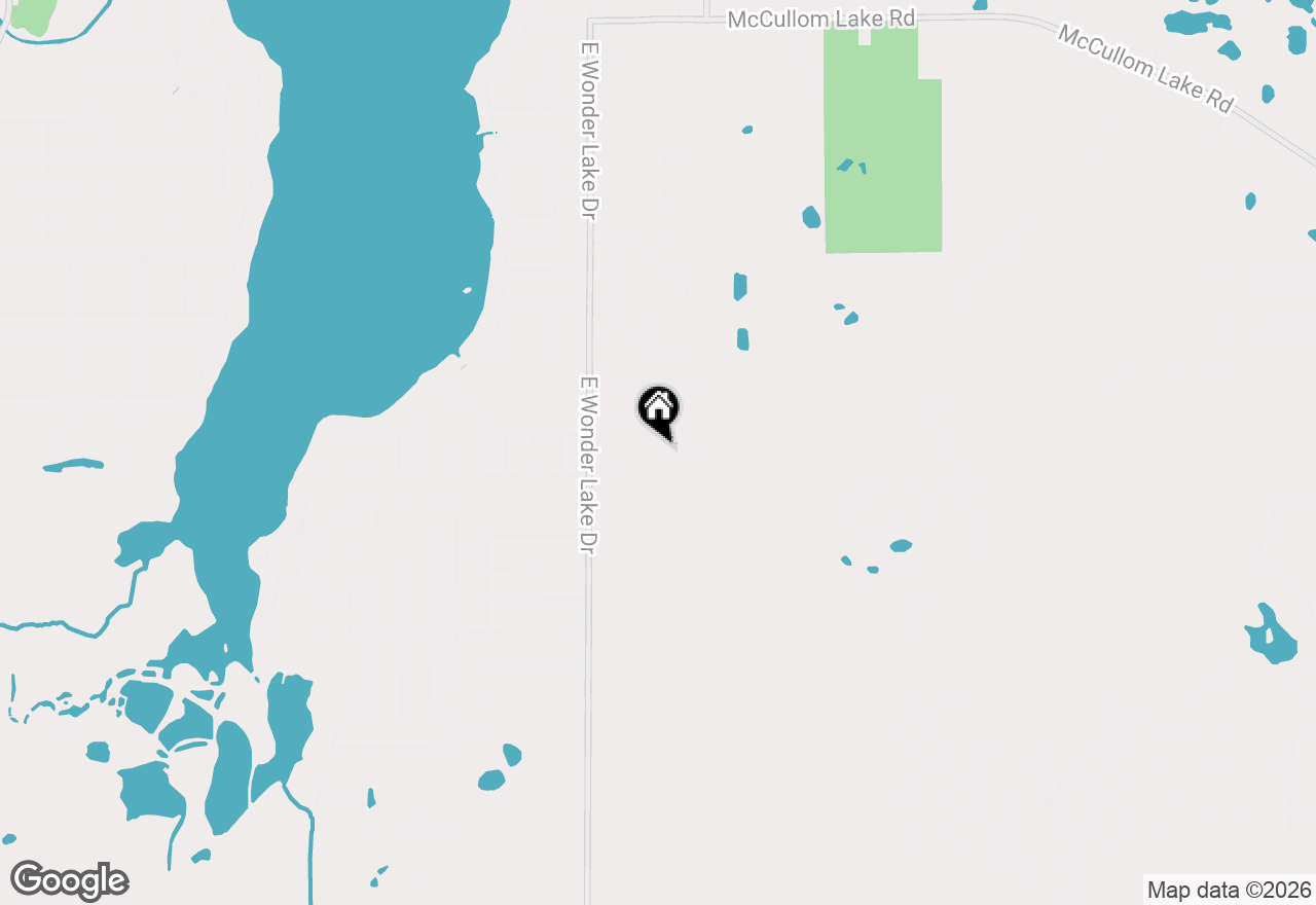 Map of 7405 Wooded Shore Drive, Wonder Lake, IL 60097