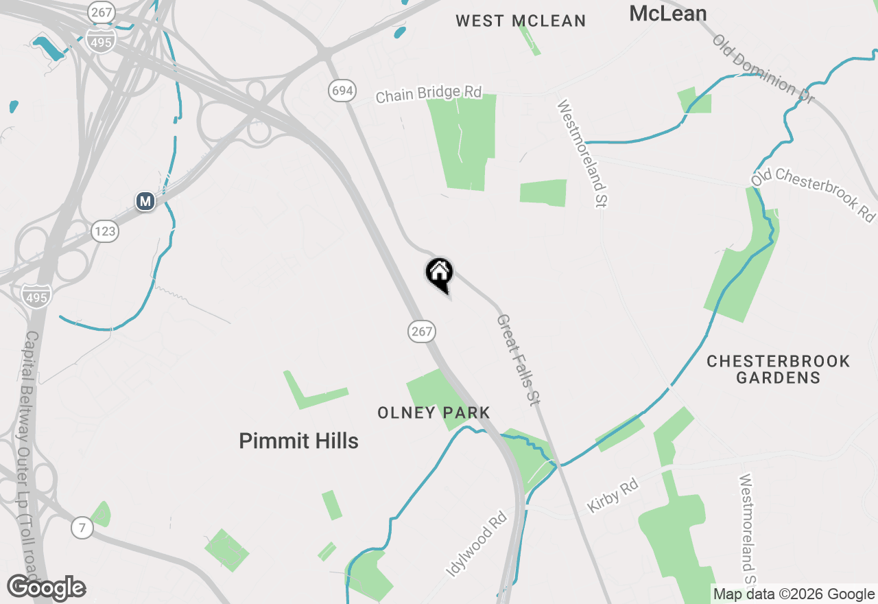 Map of 1723 Baldwin Drive, Mclean, VA 22101