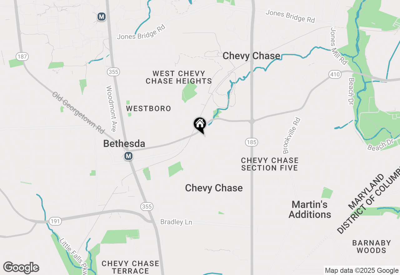 Map of 7616 Lynn Drive, Chevy Chase, MD 20815