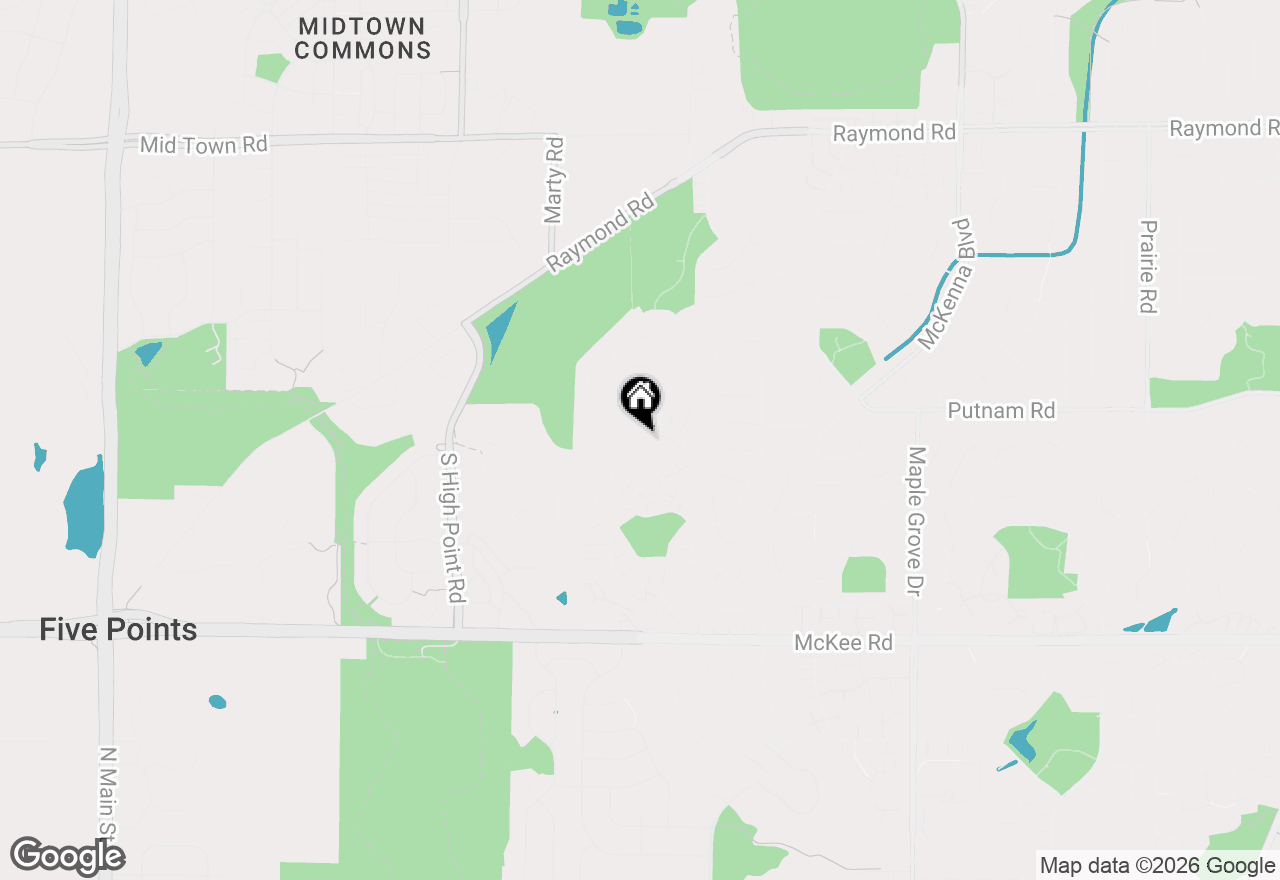 Map of 7342 Santa Fe Trail, Madison, WI 53719