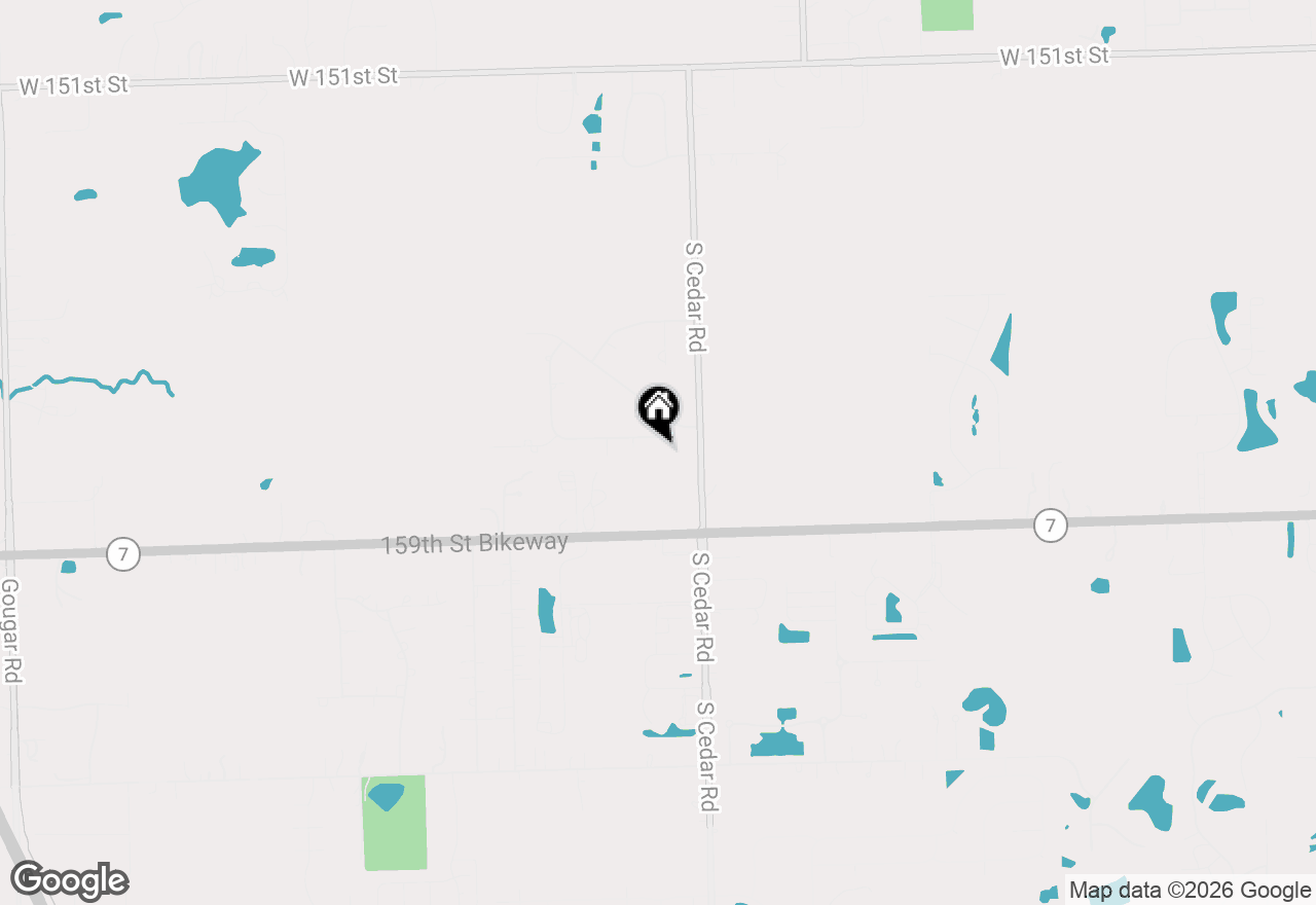 Map of 14849 W Glen Crest Lane, Homer Glen, IL 60491