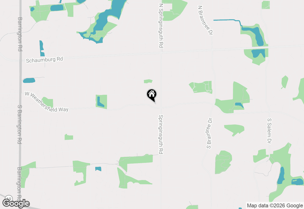 Map of 1624 W Weathersfield Way, Schaumburg, IL 60193