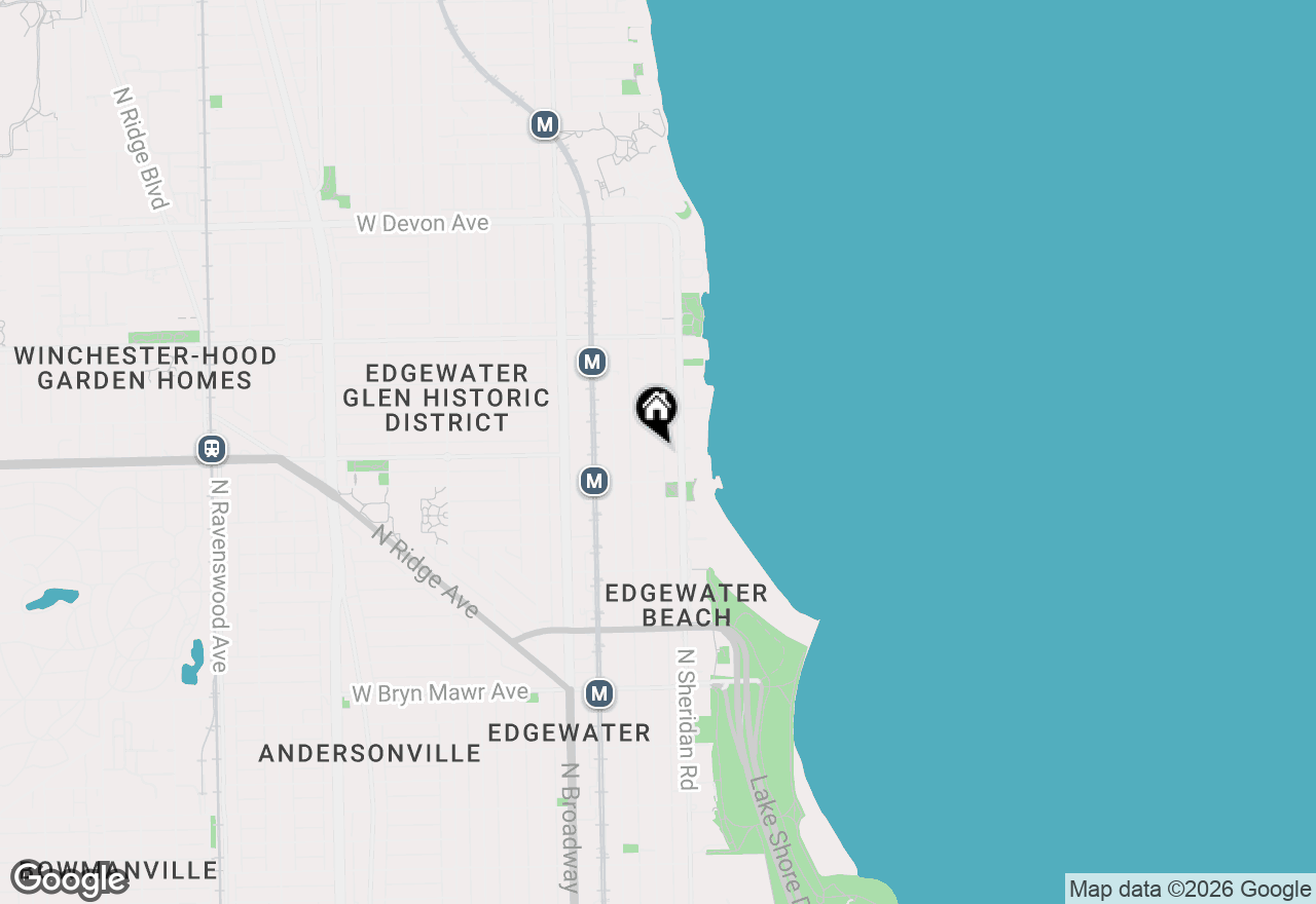 Map of 6001 N Kenmore Avenue #511, Chicago, IL 60660