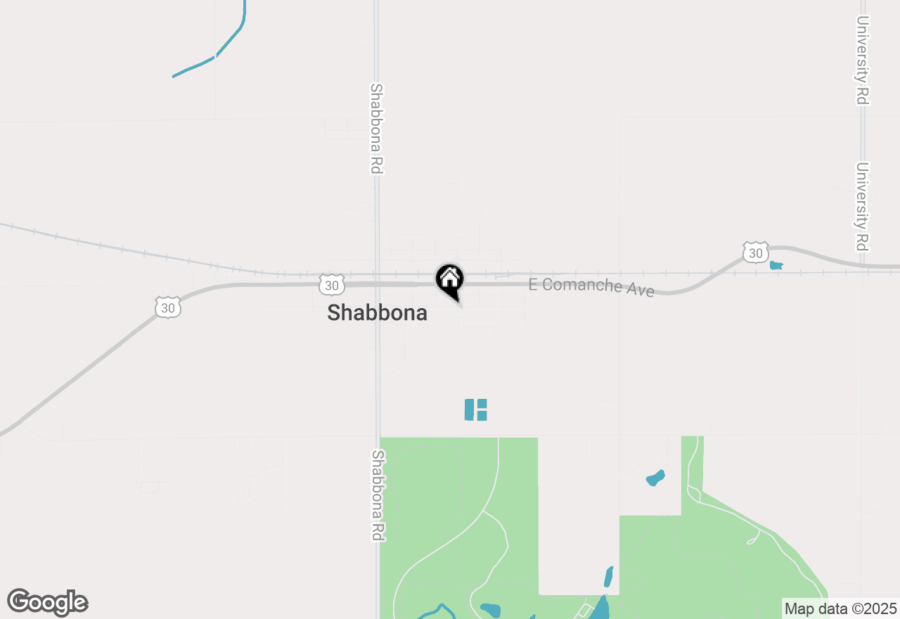 Map of 103 W Cherokee Avenue, Shabbona, IL 60550