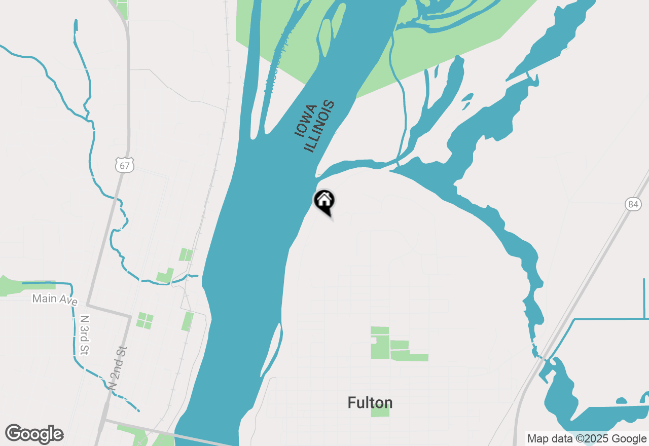 Map of 1 The Point, Fulton, IL 61252