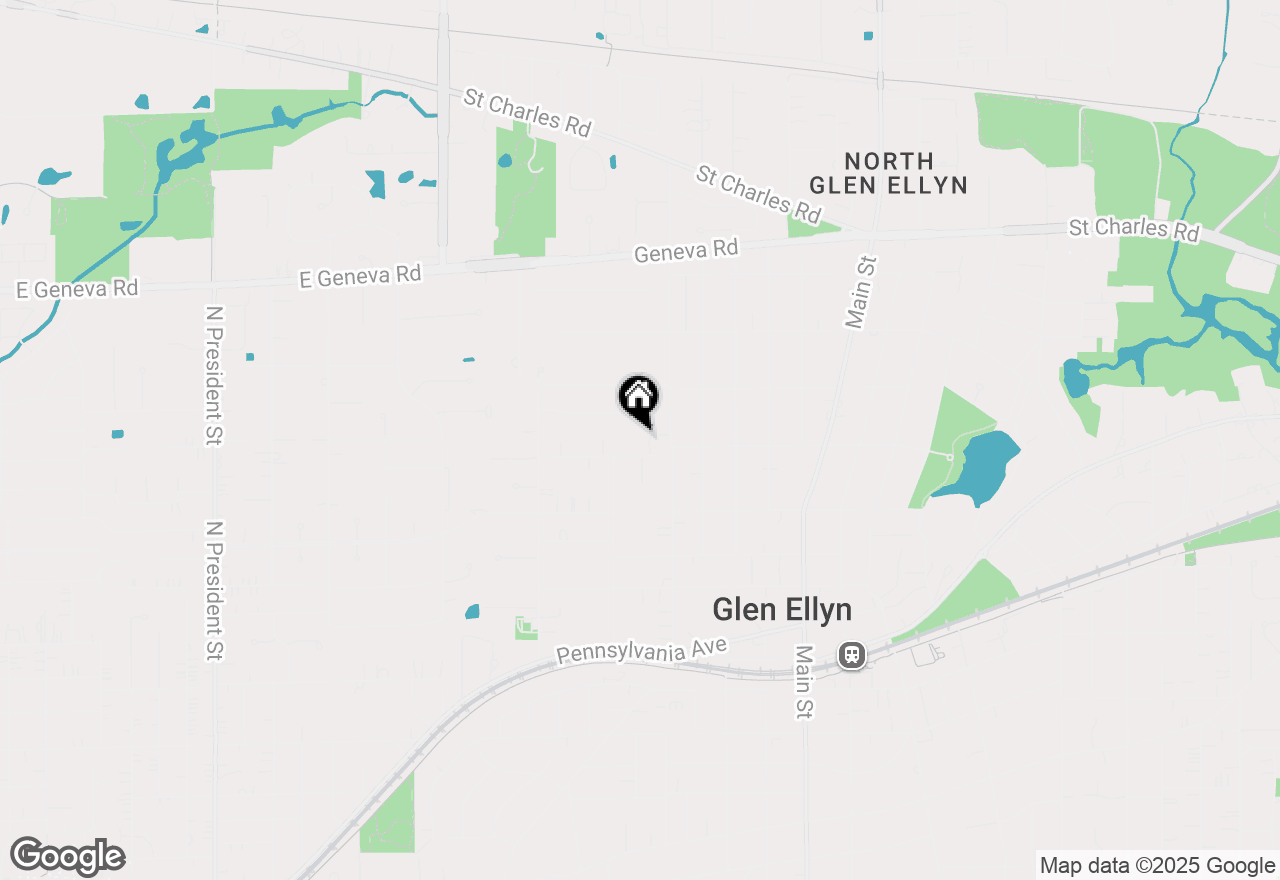 Map of 370 Linden Street, Glen Ellyn, IL 60137