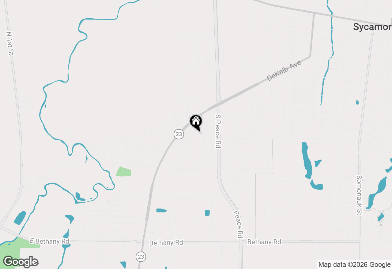 Map of 1729 Cedarbrook Court, Sycamore, IL 60178