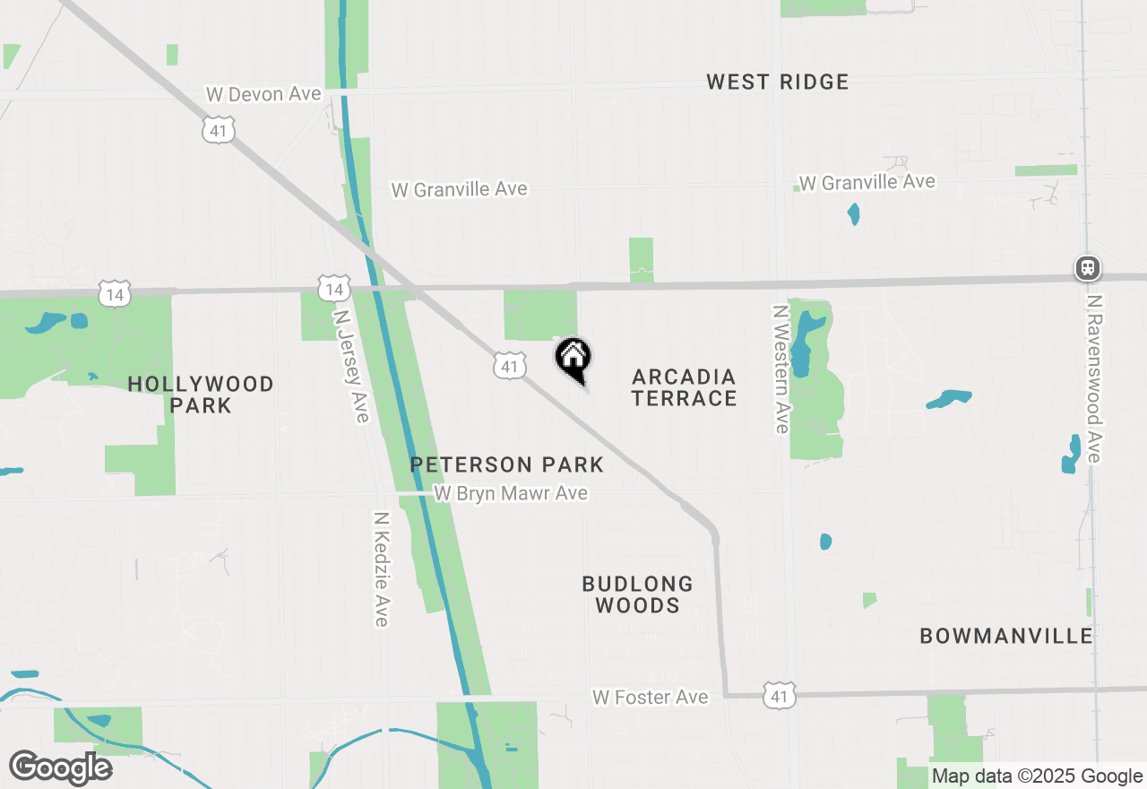 Map of 2801 W Ardmore Avenue #4C, Chicago, IL 60659