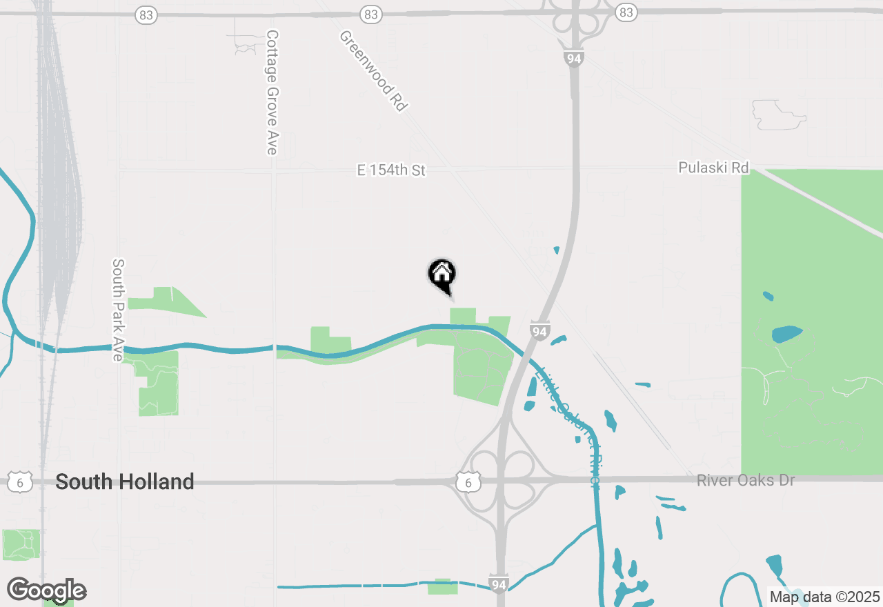 Map of 15726 Avalon Avenue, South Holland, IL 60473