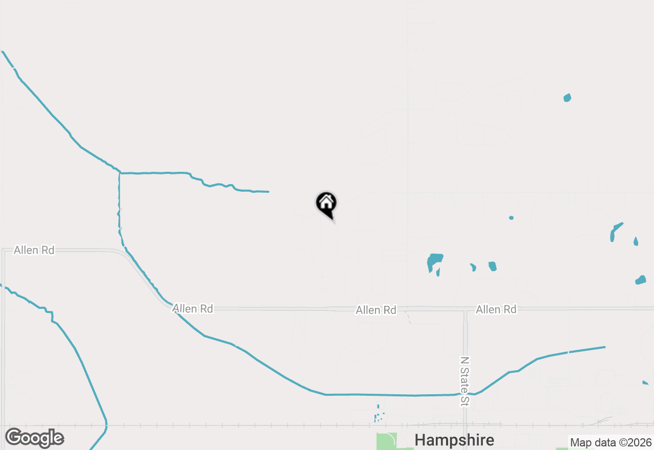 Map of 887 Briar Glen Court, Hampshire, IL 60140