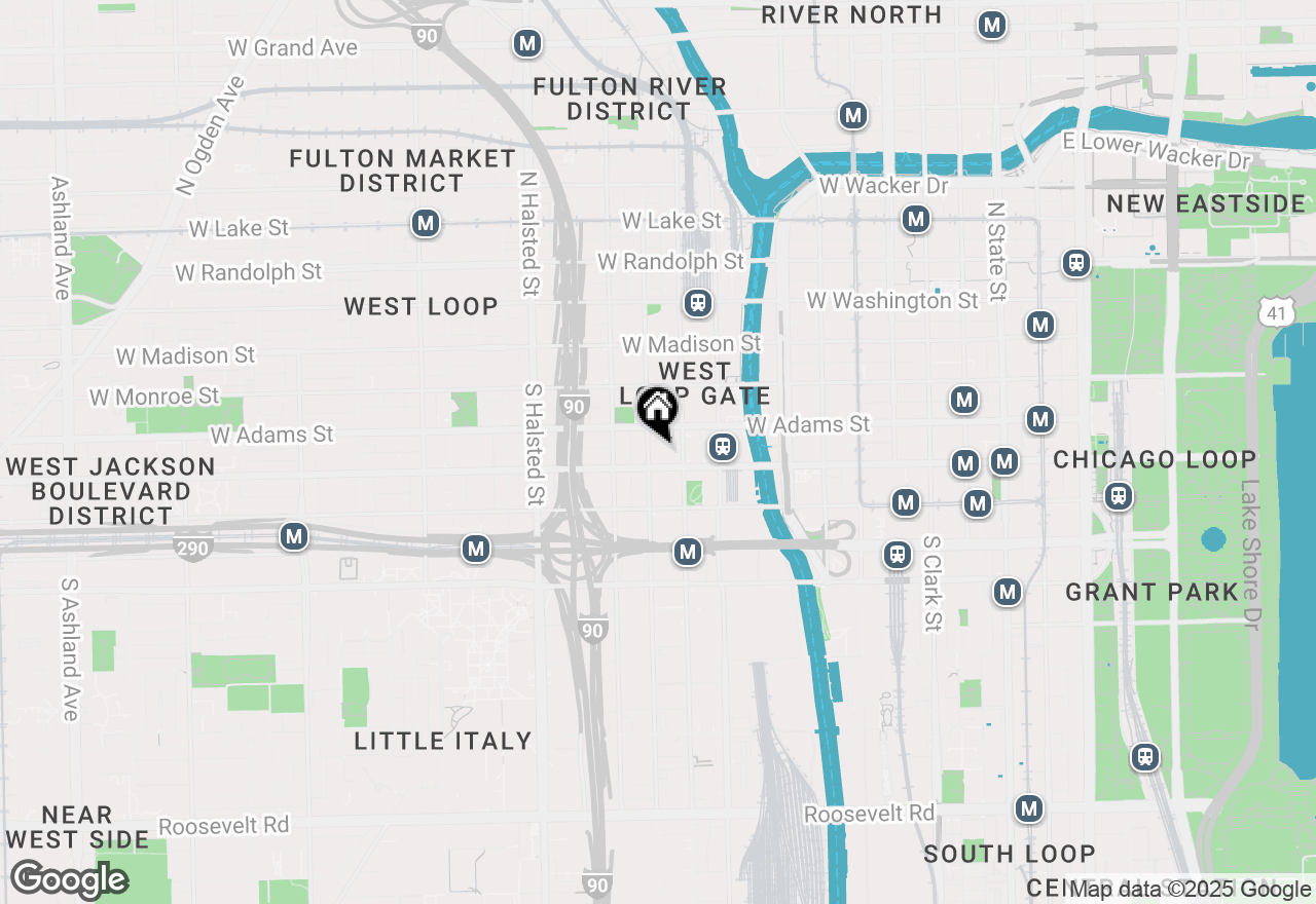 Map of 565 W Quincy Street #911, Chicago, IL 60661
