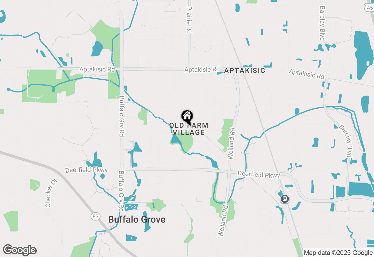 Map of 112 Thompson Boulevard, Buffalo Grove, IL 60089