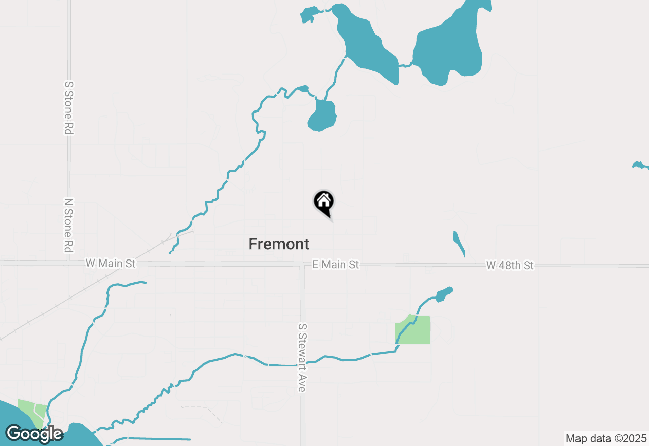 Map of 340 E Cherry Street, Fremont, MI 49412