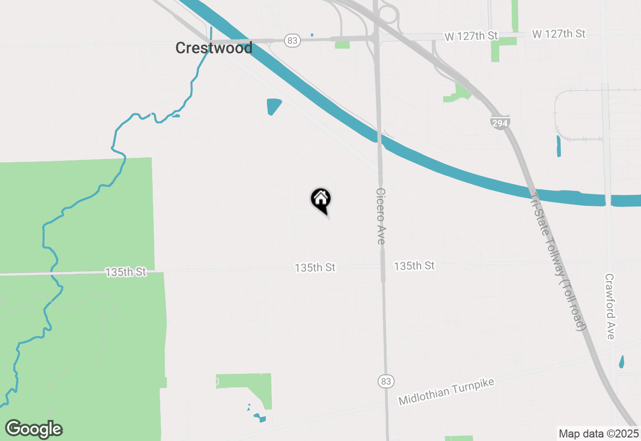 Map of 5032 W Circle Drive #206, Crestwood, IL 60418