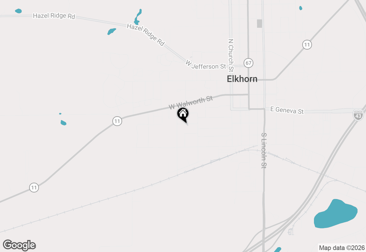 Map of 433 W Rockwell Street, Elkhorn, WI 53121