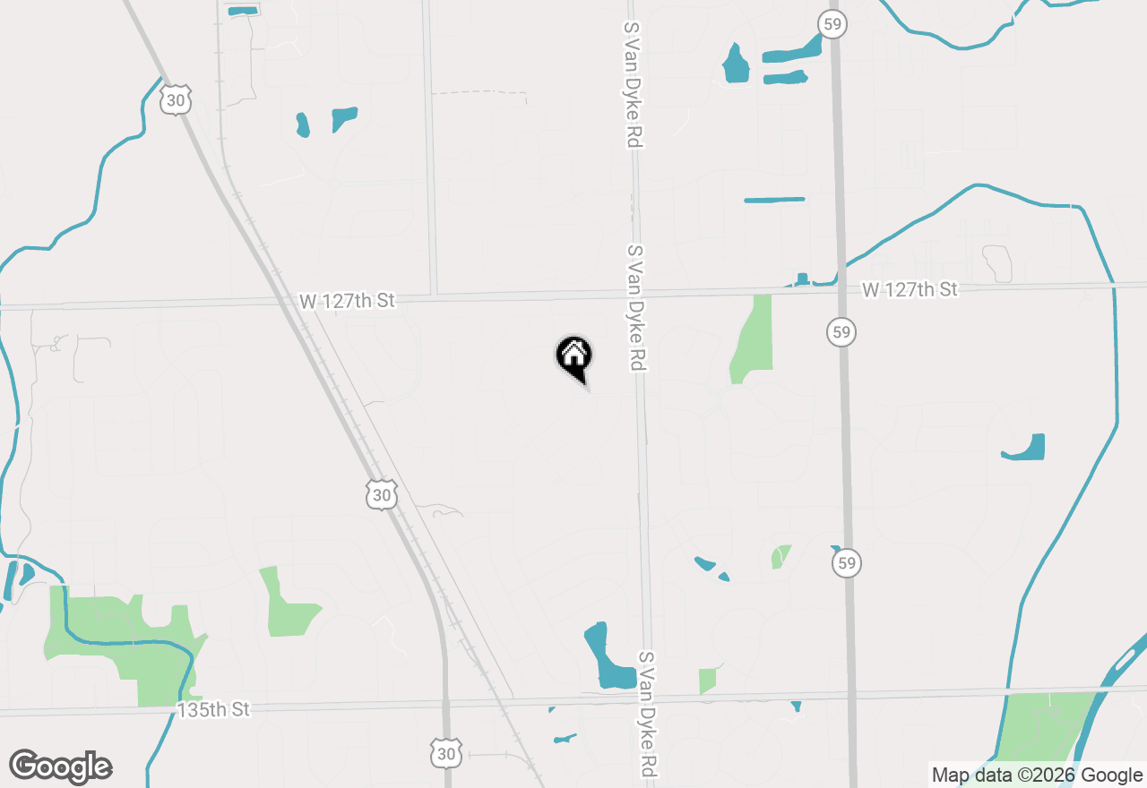 Map of 13152 S Vicarage Drive, Plainfield, IL 60585