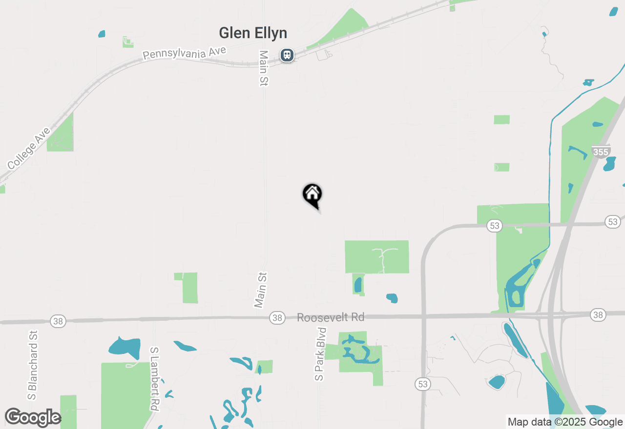 Map of 606 Revere Road, Glen Ellyn, IL 60137