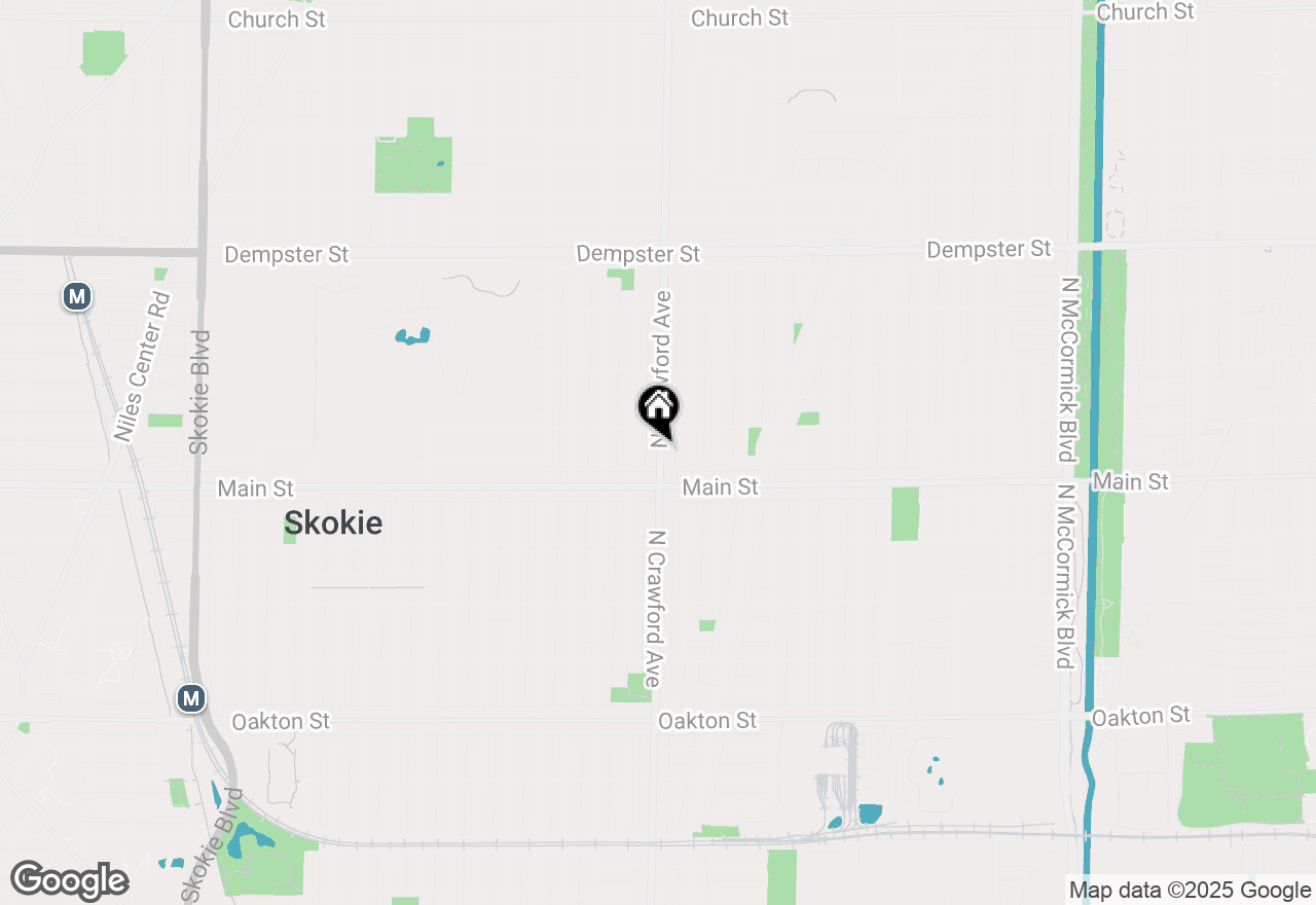 Map of 8450 Crawford Avenue, Skokie, IL 60076