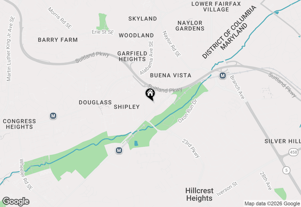 Map of 3426 24th Street Se, Washington, DC 20020