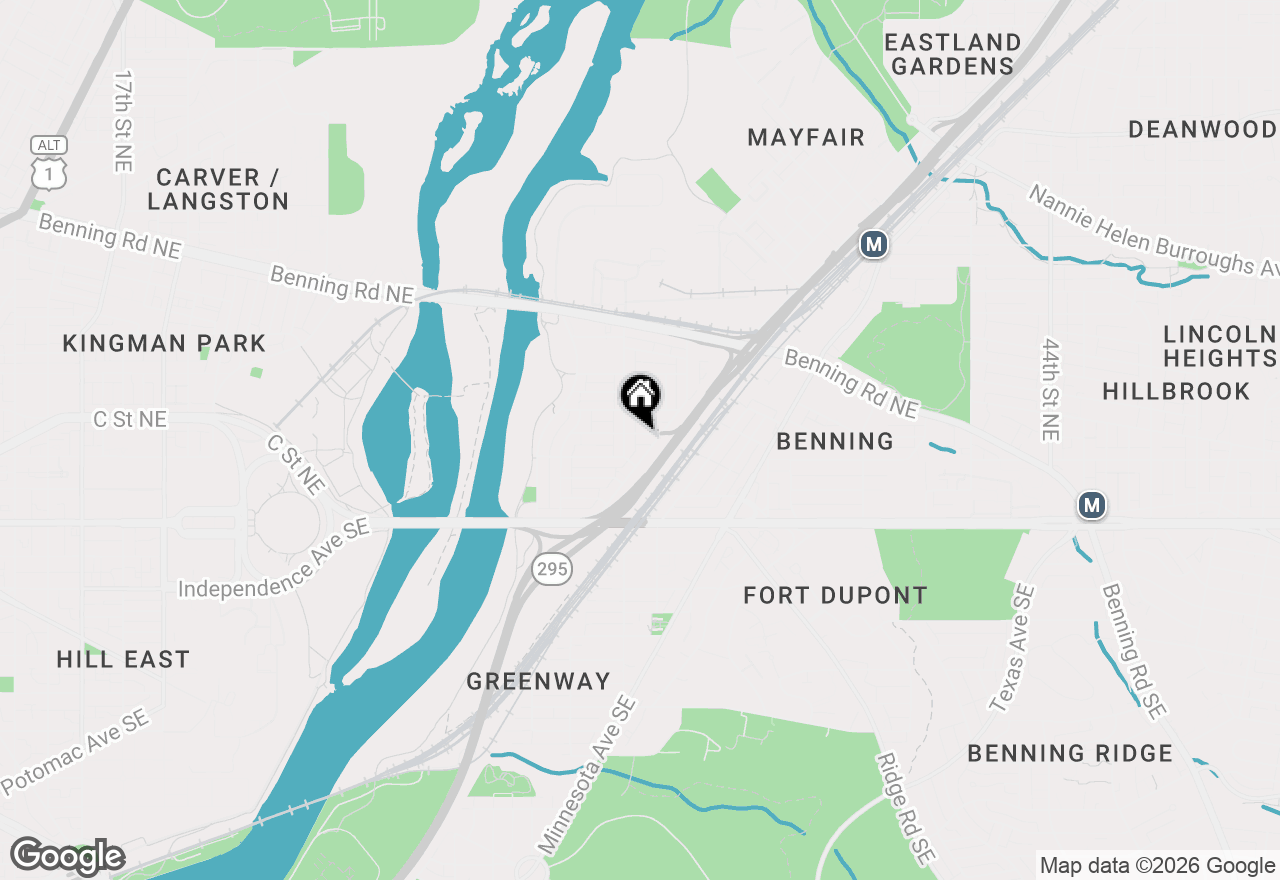 Map of 3417 Baker Street Ne, Washington, DC 20019
