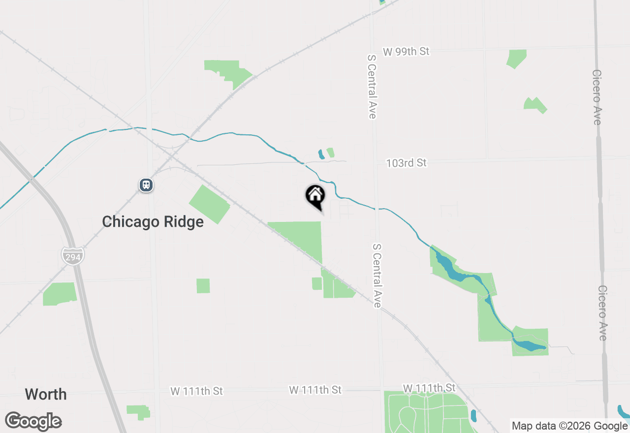 Map of 5800 W 105th Street #1C, Oak Lawn, IL 60453