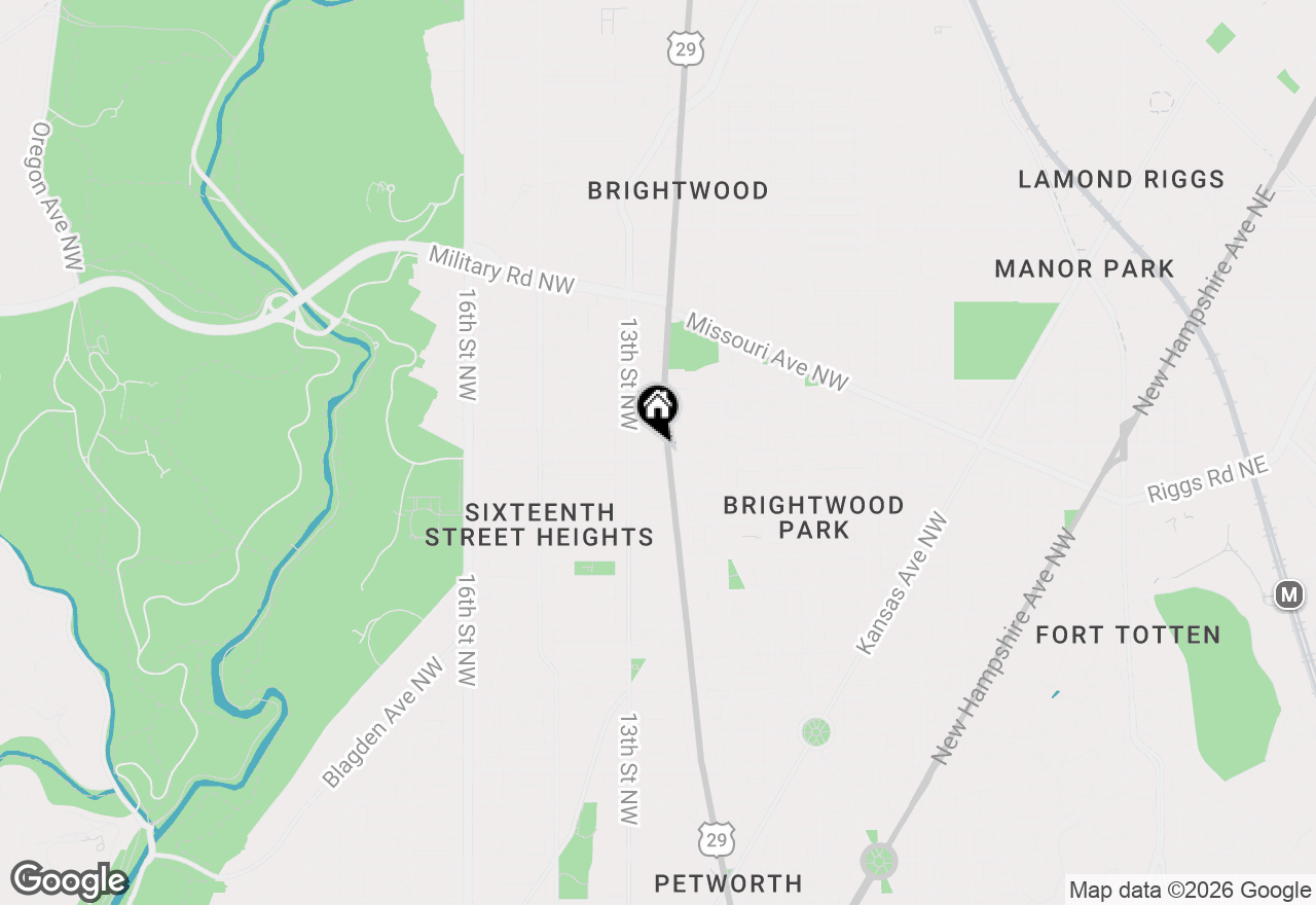 Map of 1207 Kennedy Street Nw #4, Washington, DC 20011