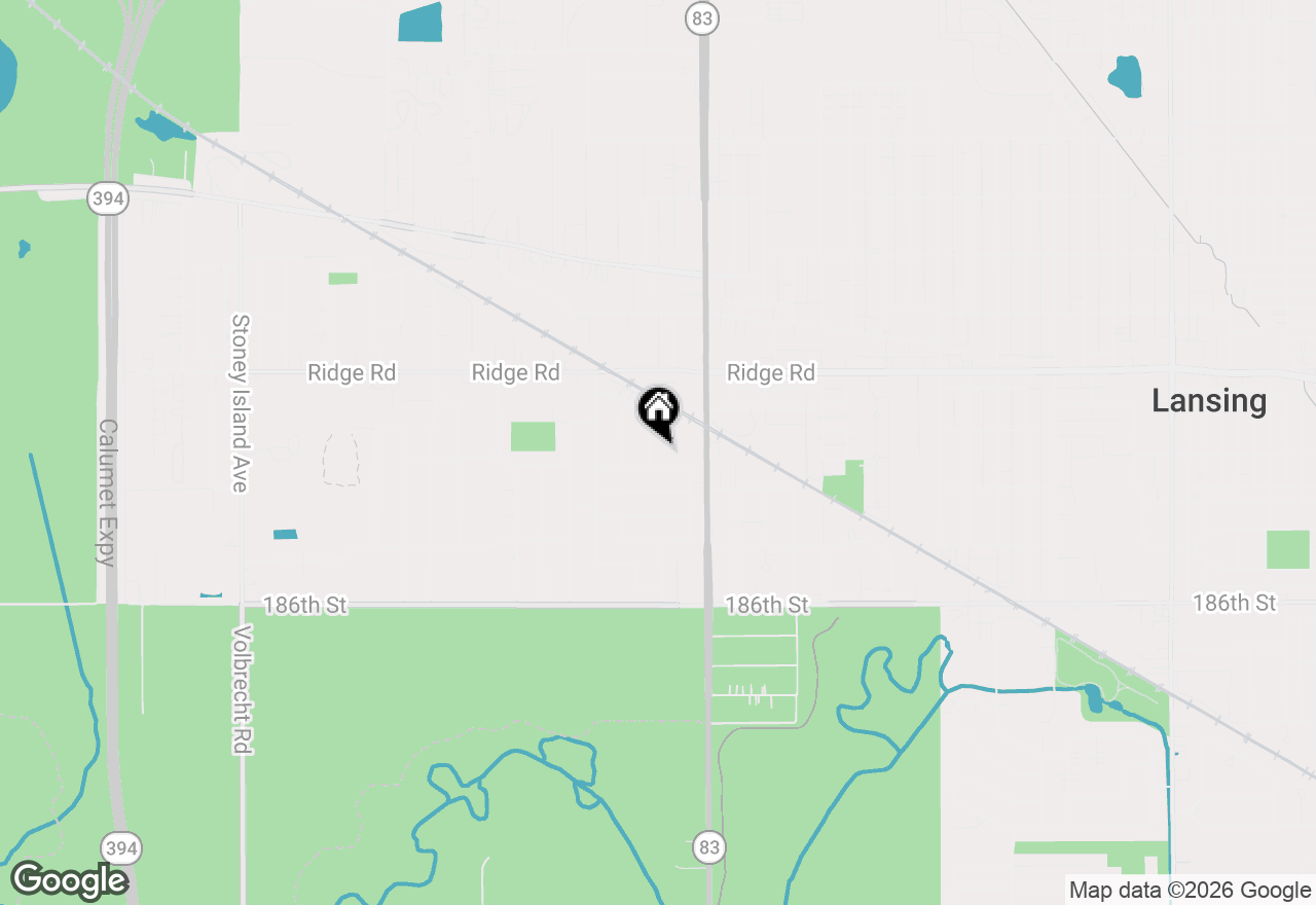 Map of 18331 Hickory Street, Lansing, IL 60438