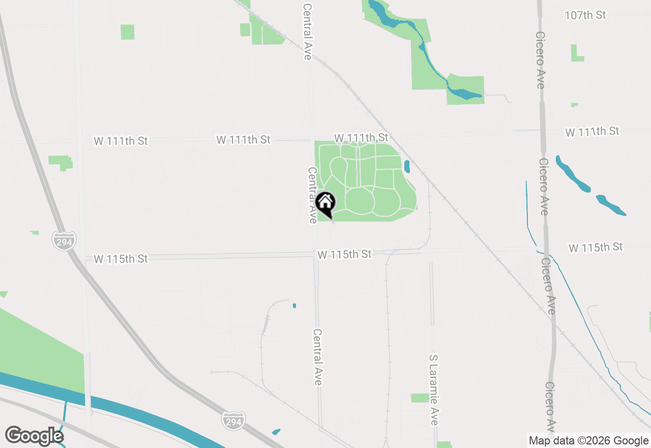 Map of 5536 Foxwoods Drive, Oak Lawn, IL 60453