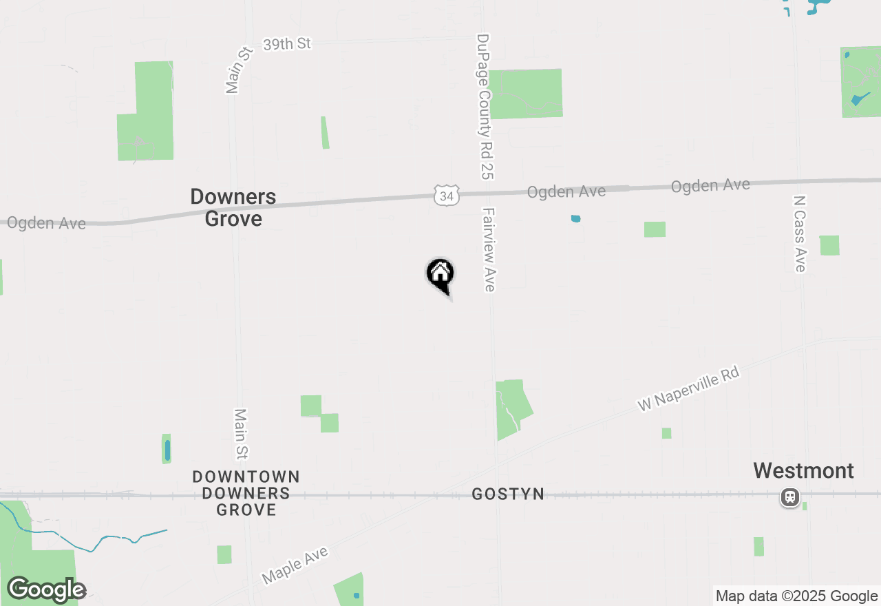 Map of 4532 Douglas Road, Downers Grove, IL 60515