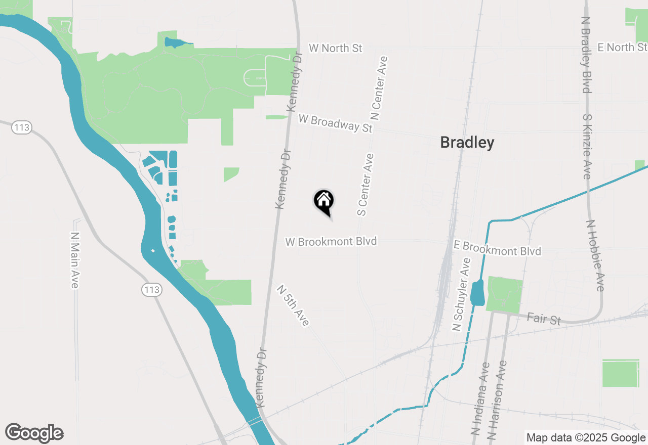Map of 805 Meadow Court, Bradley, IL 60915