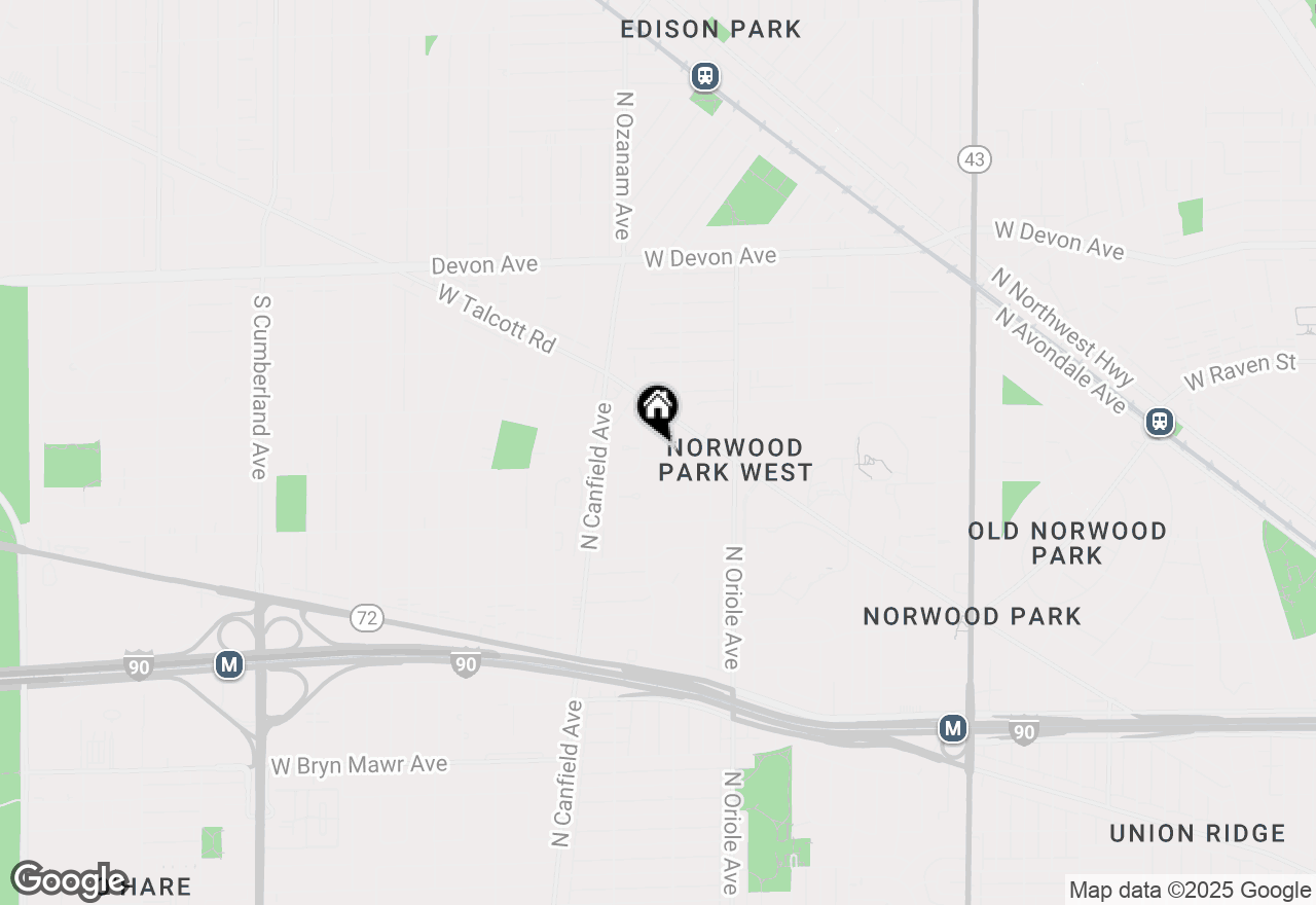 Map of 6106 N Overhill Avenue, Chicago, IL 60631