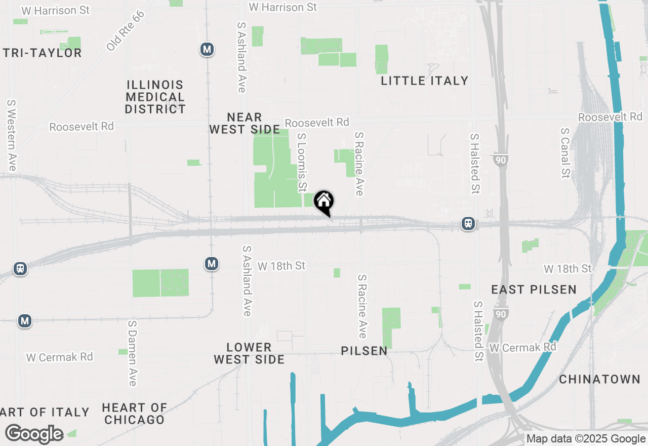 Map of 1550 S Blue Island Avenue #1111, Chicago, IL 60608
