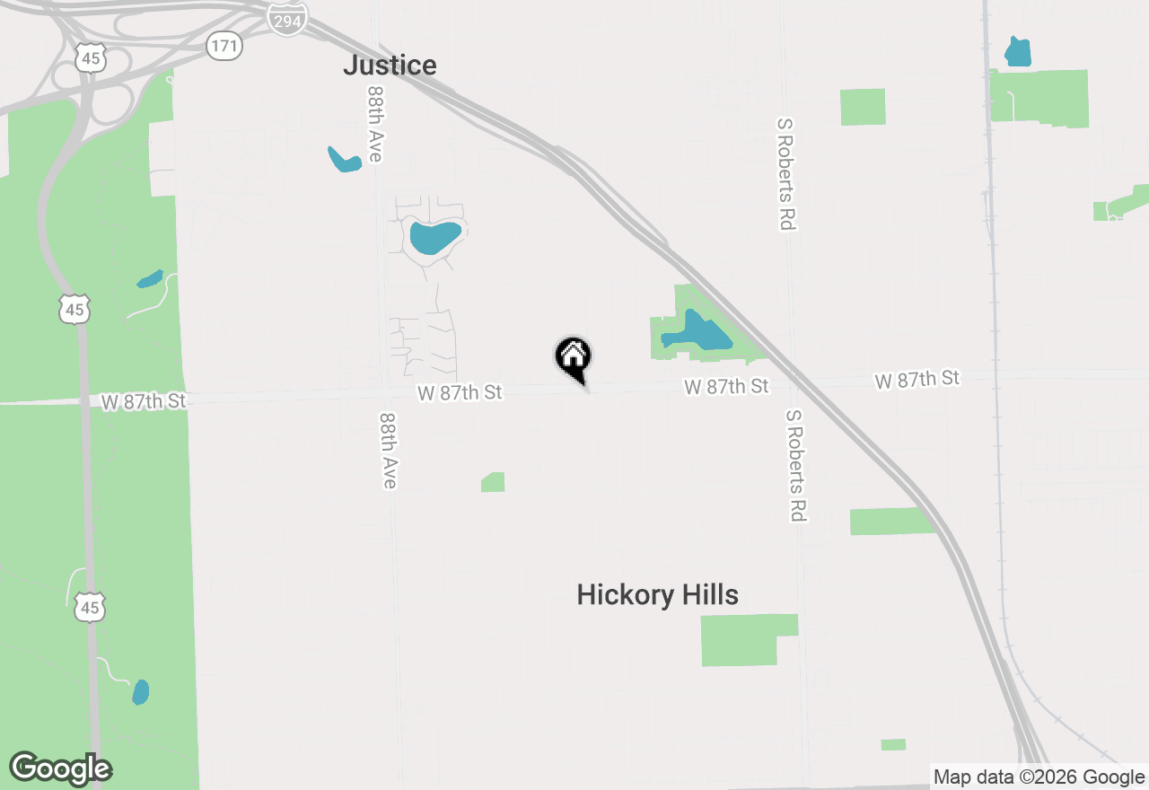 Map of 8701 S 84th Court #5, Hickory Hills, IL 60457