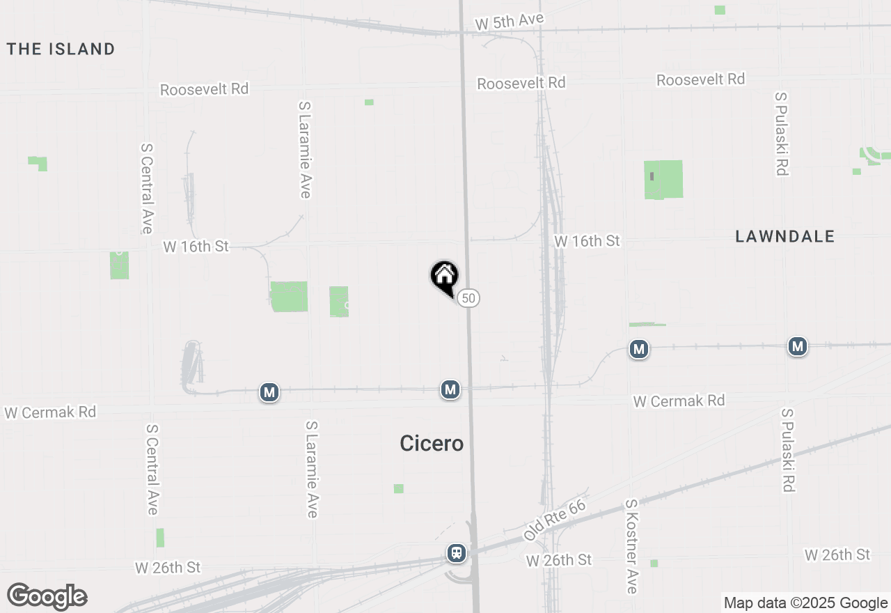 Map of 1822 S 48th Court, Cicero, IL 60804