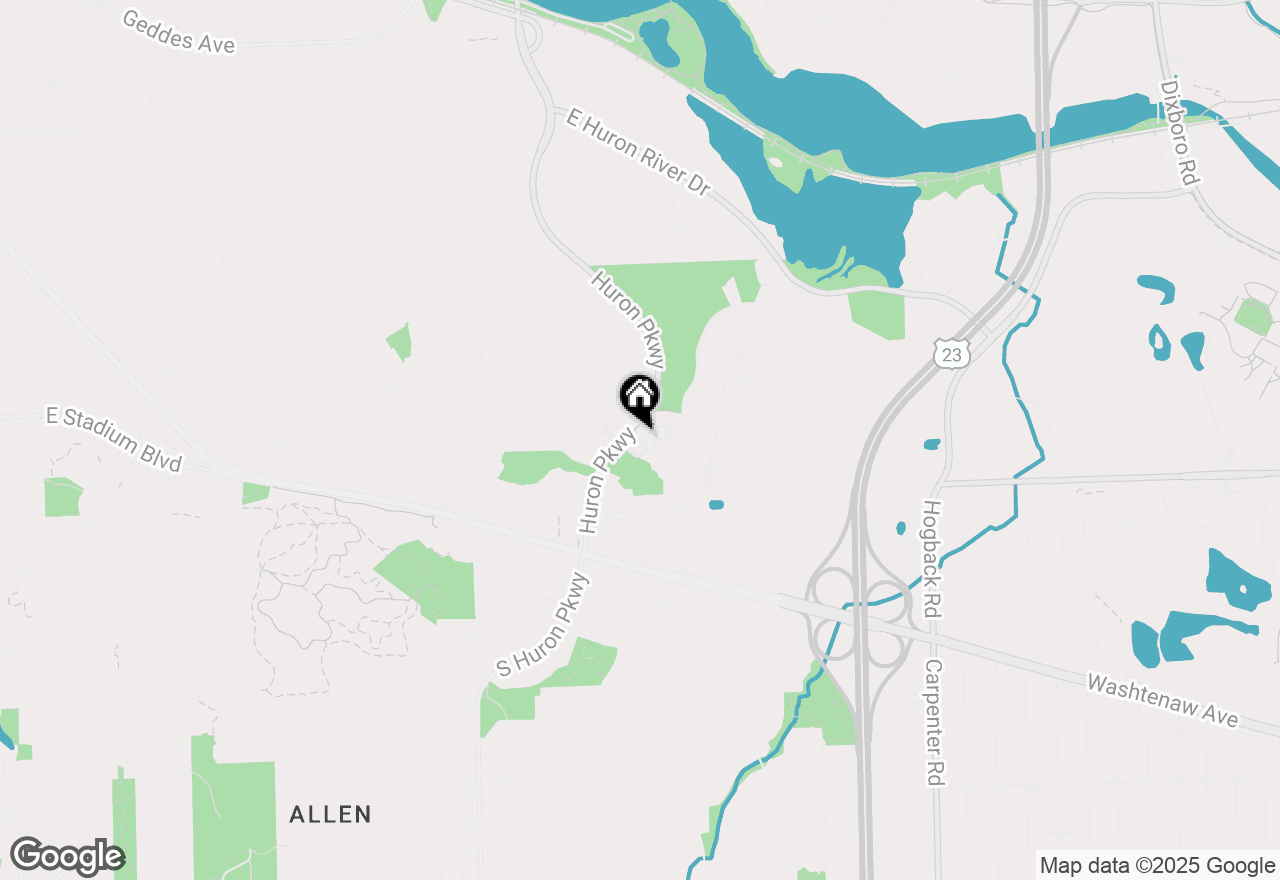 Map of 1934 Lindsay Lane, Ann Arbor, MI 48104