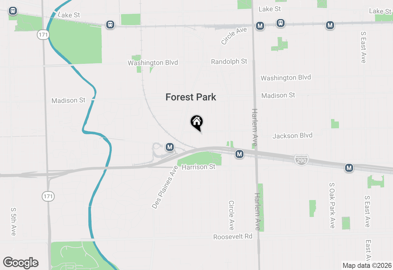 Map of (Address confidential), Forest Park, Illinois 60130