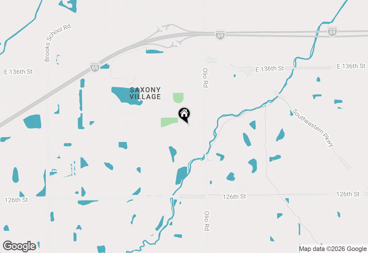 Map of 13052 Whitten Drive N, Fishers, IN 46037