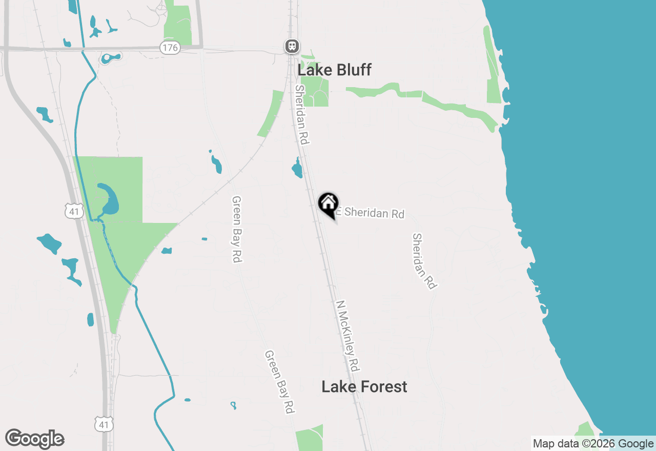 Map of 1595 N Mckinley Road #1, Lake Forest, IL 60045