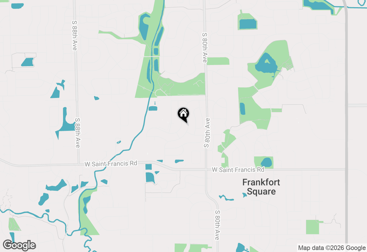 Map of 20053 S Rosewood Drive, Frankfort, IL 60423