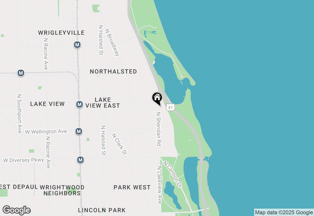 Map of 3150 N Sheridan Road #16A, Chicago, IL 60657