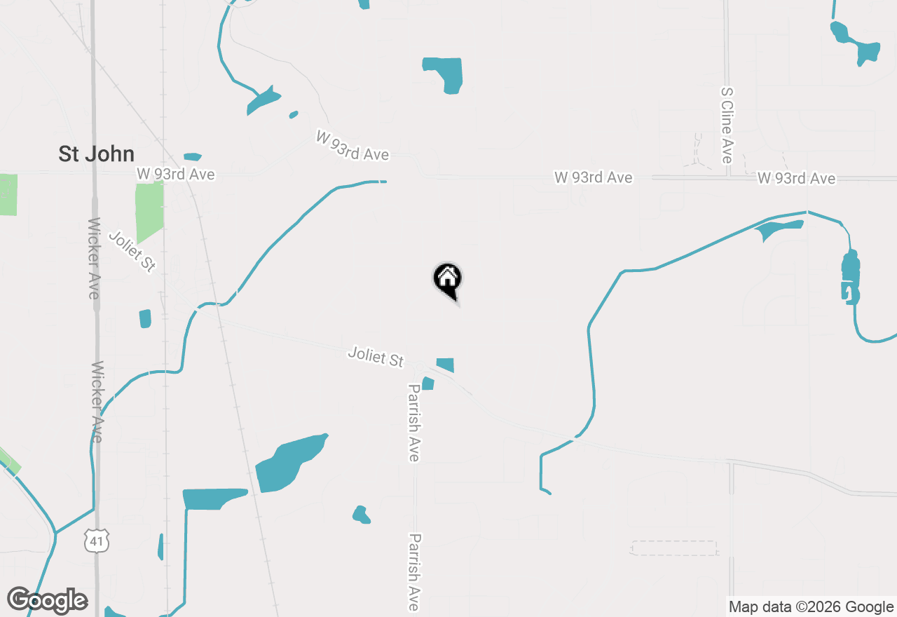 Map of 9551 Dover Lane, St. John, IN 46373