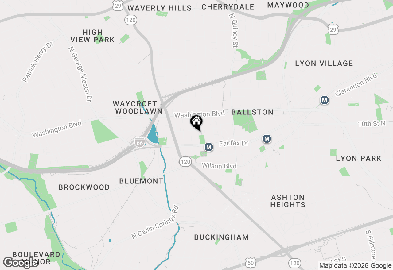 Map of 1050 N Taylor Street #1-601, Arlington, VA 22201