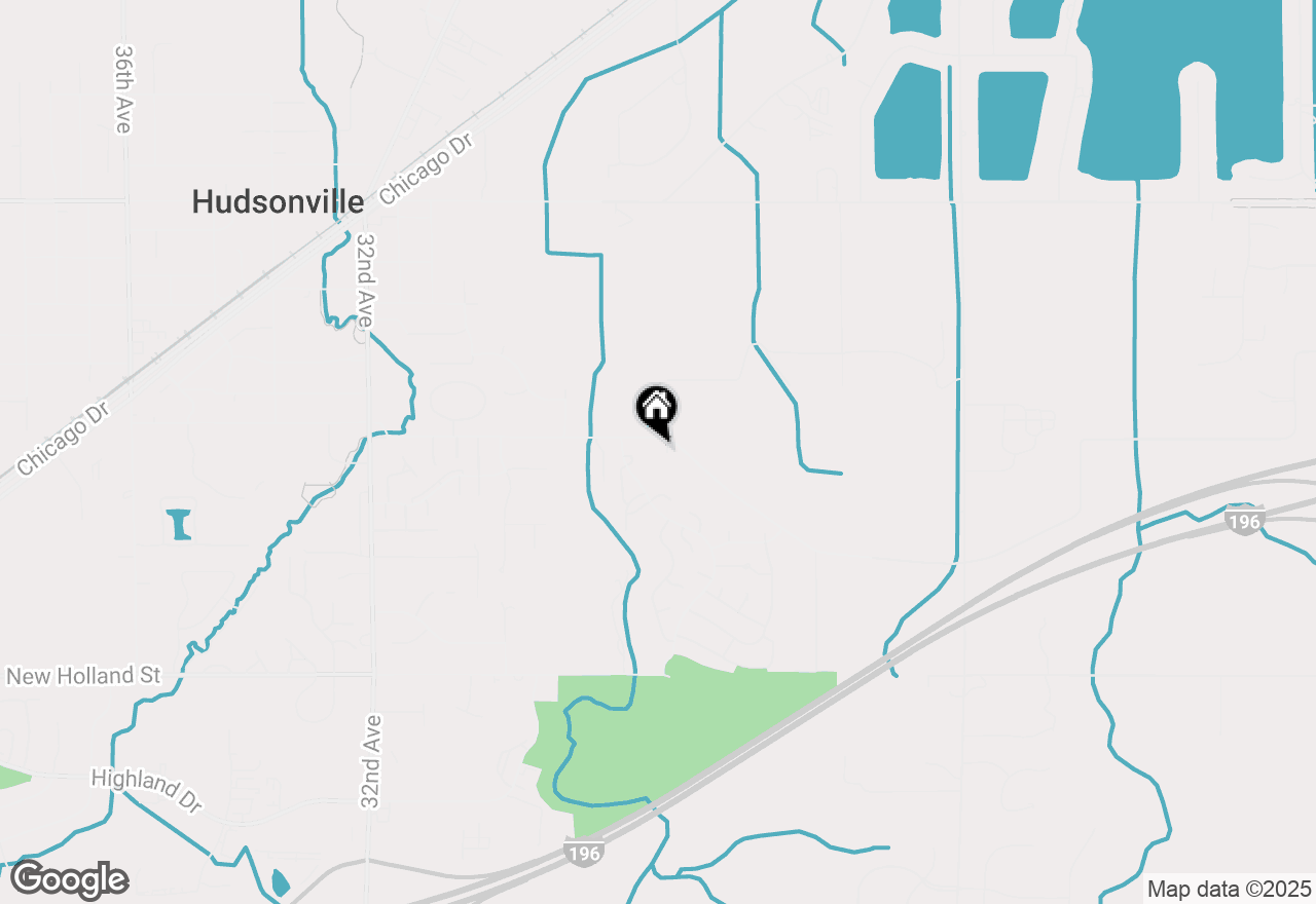 Map of 2814 Barry Street, Hudsonville, MI 49426